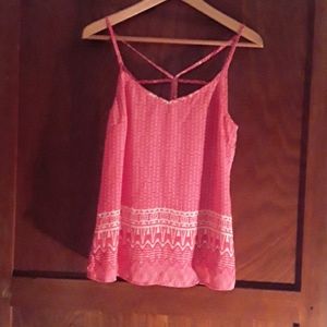 Pattern cami string top